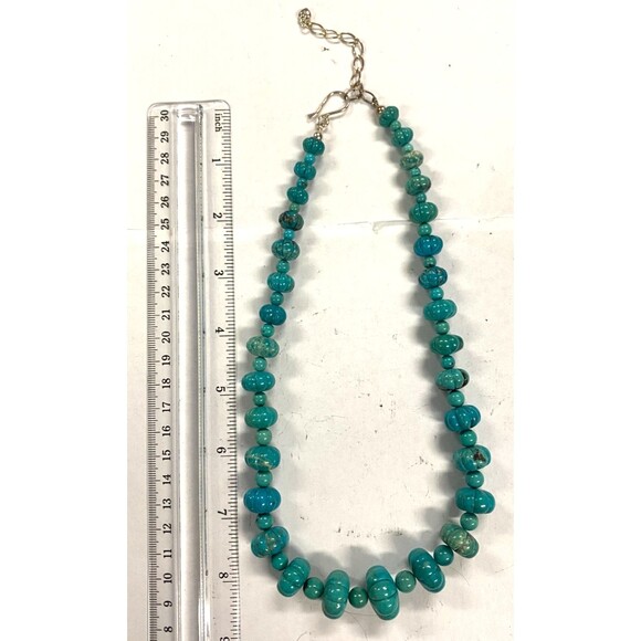 Jay King Jewelry - Jay King DTR Turquoise Sterling Silver Beaded Necklace Vintage READ